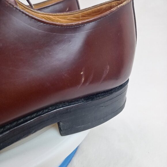 John White Lyon Derby Brown Leather Shoes Mens Size 7 (Made in England) - Picture 7 of 14